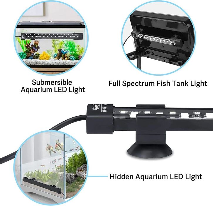 Hugger LED лампи за аквариум, различнi размери