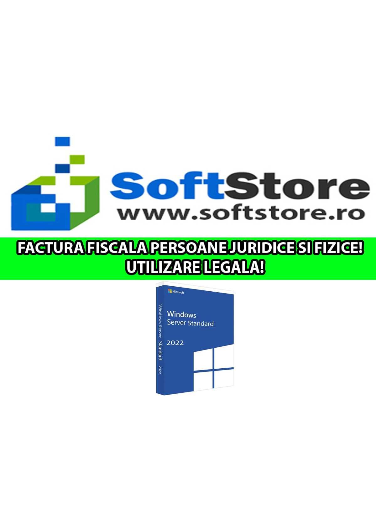 Licenta Windows Server Standard 2022 / 2019 / 2016 - FACTURA, LEGAL!