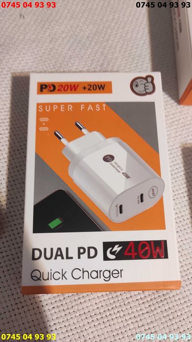 adidas incarcator alimentator telefon tableta laptoptip C 5V 9V 12 40w