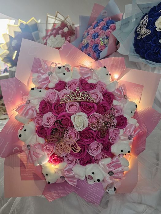 Buchete din trandafiri de sapun