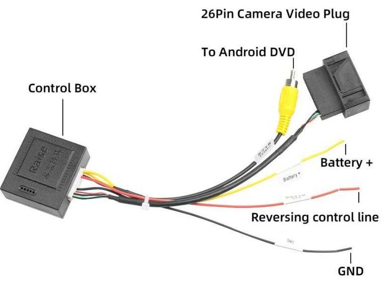 26 PIN RGB КЪМ CVBS (RCA) AV Конвертор Адаптер ЗА VW  Задна Камера