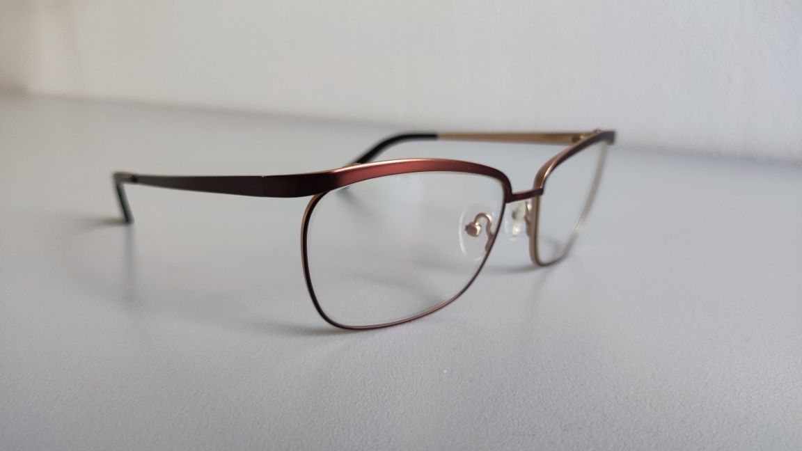 Очила диоптрични рамки метал бронз рамка