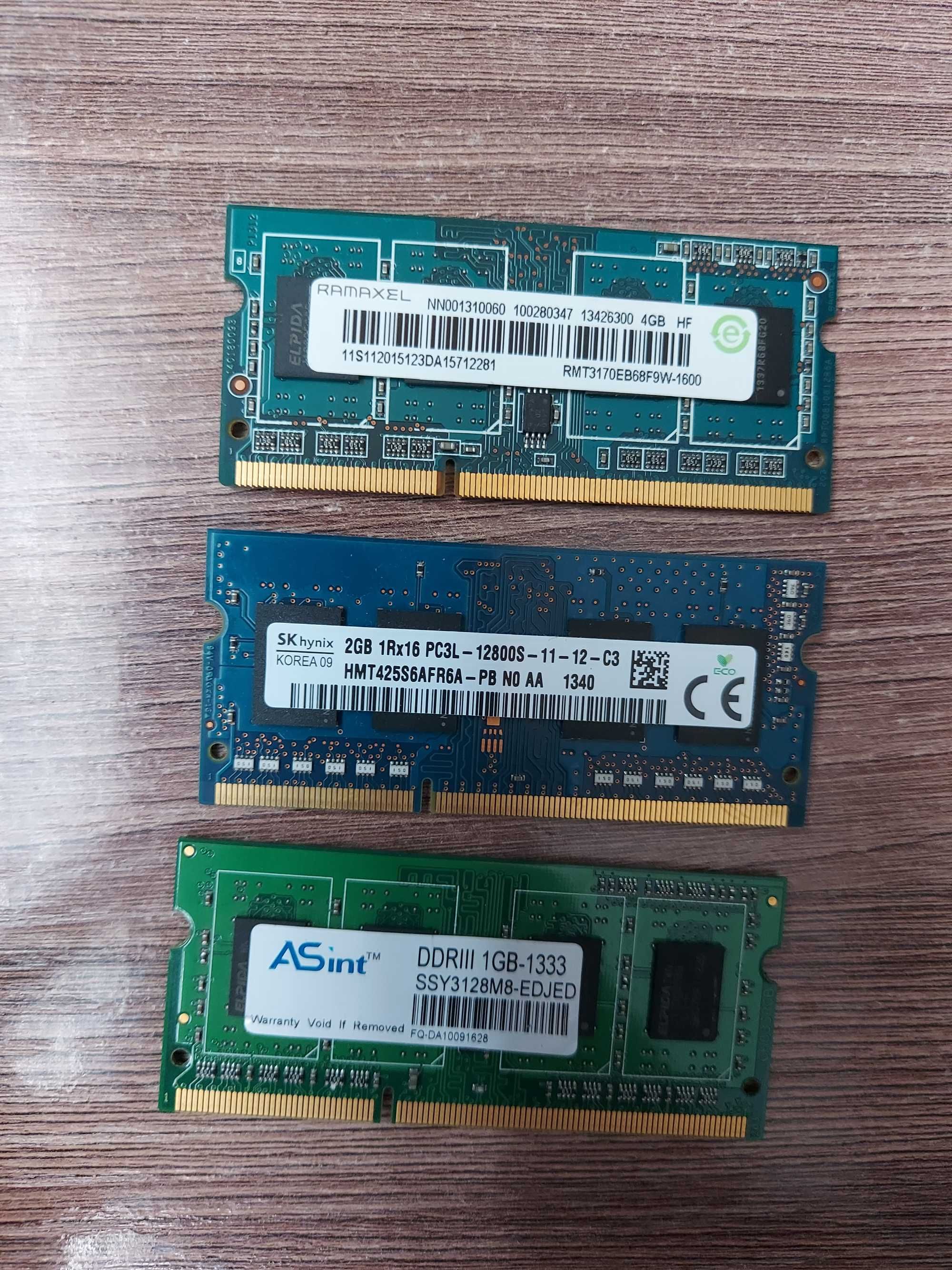 оперативка на ноутбук DDR3 1gb. 2gb. 4gb проносите ноутбук проверим