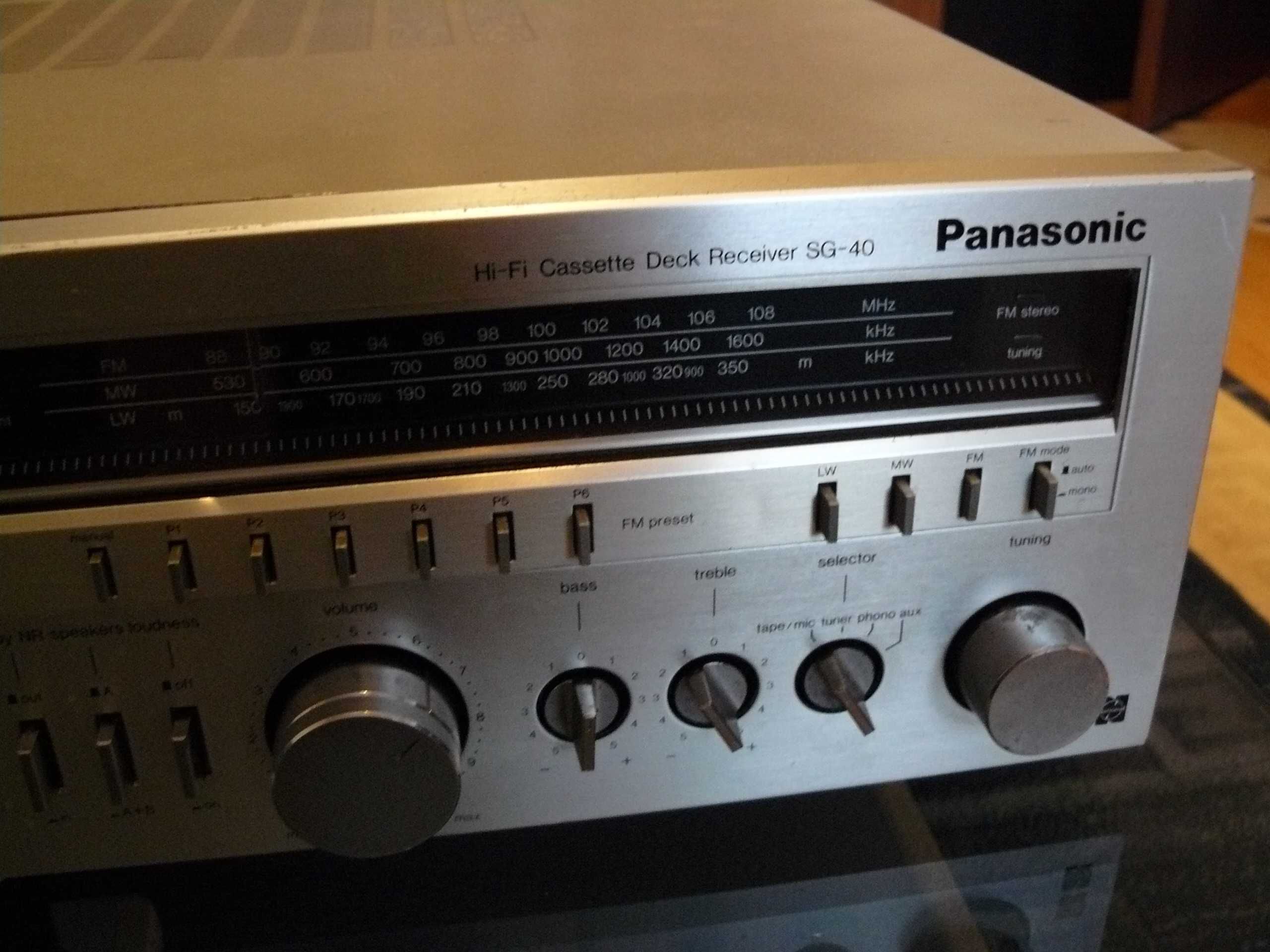 Casetofon Amplificator Panasonic sg 40 Vintage