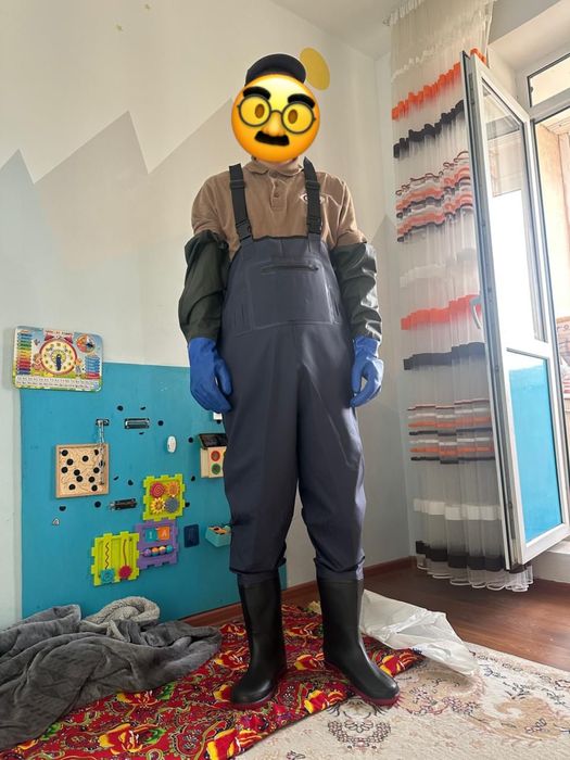 Комбез для рыбалку качества супер купил себе   Сини теплый перчатки вс