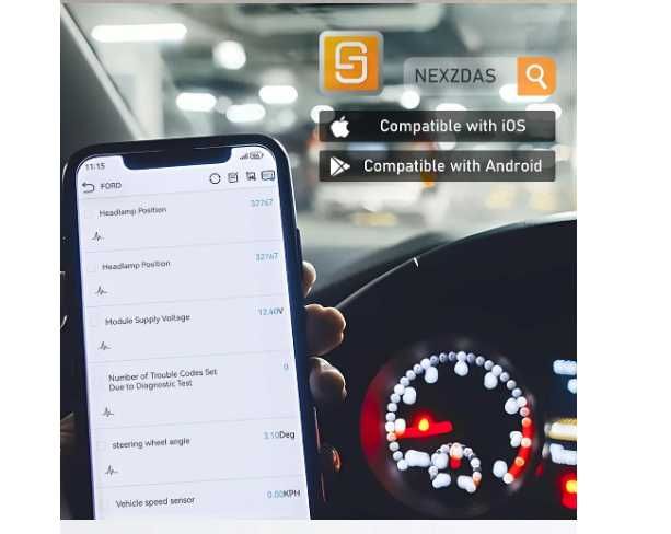 Diagnoza AUTO 2024 prin BT OBD2 Scanner HUMZOR Z100 Full System OBD II
