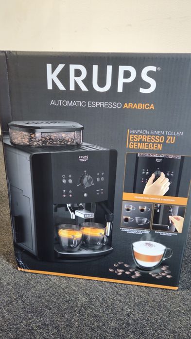 Espressor automat Krups Picto Arabica EA811010, 1450W, 15bari, nou