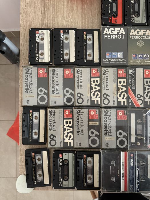 LOT Casete Audio Chrome Basf Maxwell Agfa