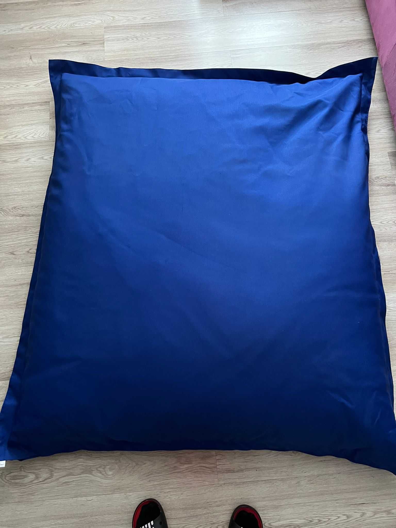 Bean bag albastru Head & Shoulders, 130x150x20 cm