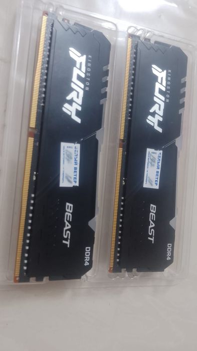 Оперативная память DDR4 2×8GB (16GB), 3600 MHZ Kingston
