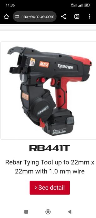 Reparații și întreținere pistoale Max RB 441t.443t661tde legat fier be