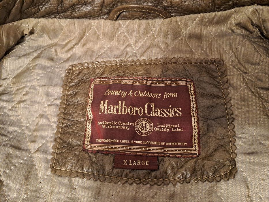 Geaca piele Marlboro Classis, masura XL