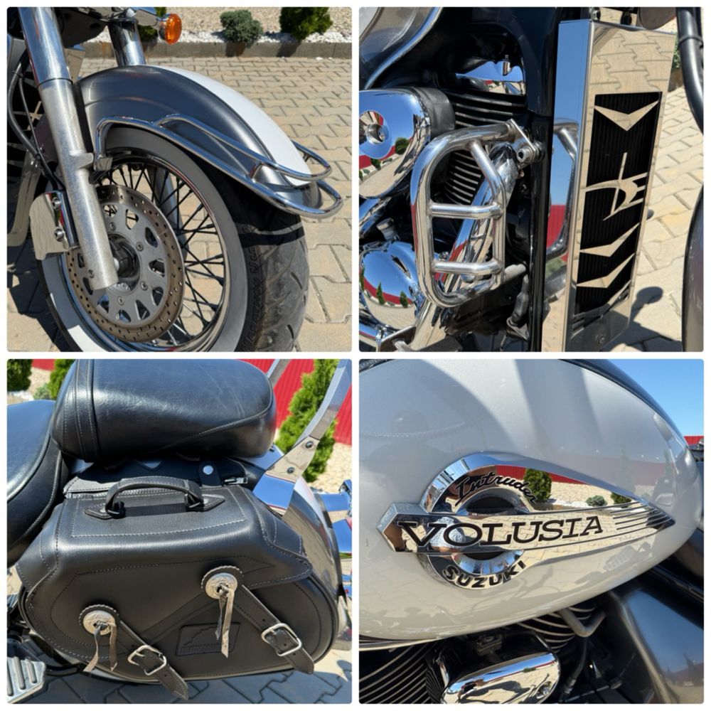 SUZUKI VL800 INTRUDER VOLUSIA extra crom impecabil model unicat revizi