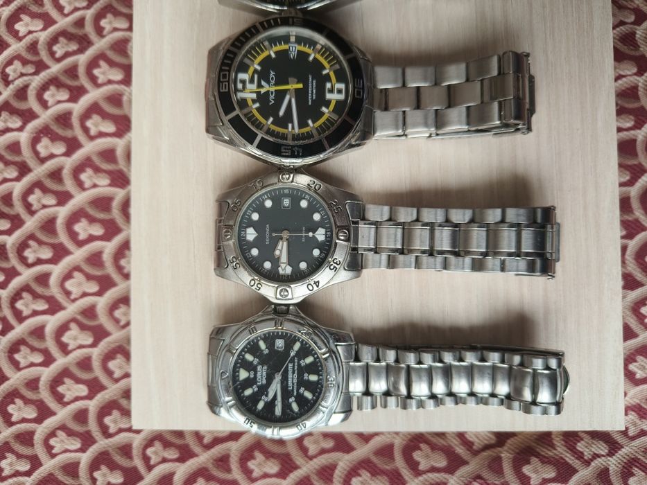 Лот от часовници Fossil,Casio,,LorusViceroy,Swiss military