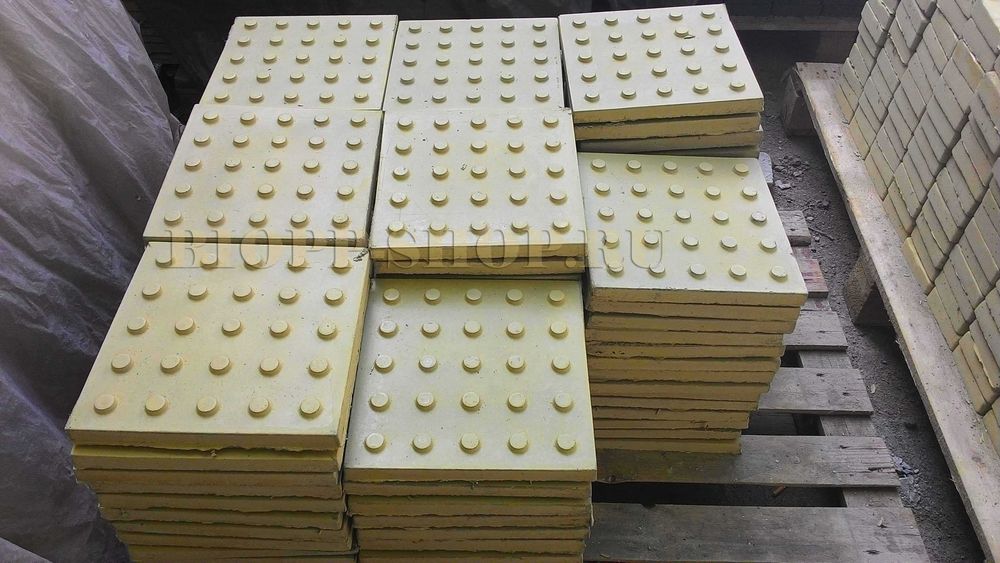 Тактильная плита Бетон Тактильная Дорожка уличная