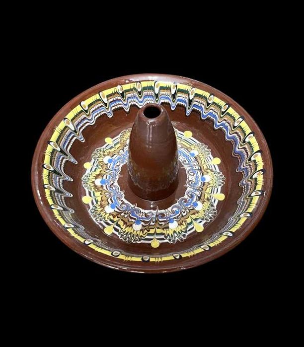 Тава за печене на пиле от битова керамика