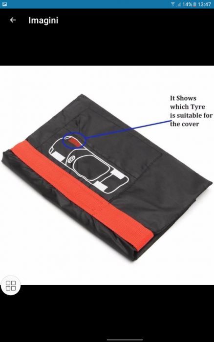 SET4 huse pentru roti auto 13-16'' NOI - 60 Lei