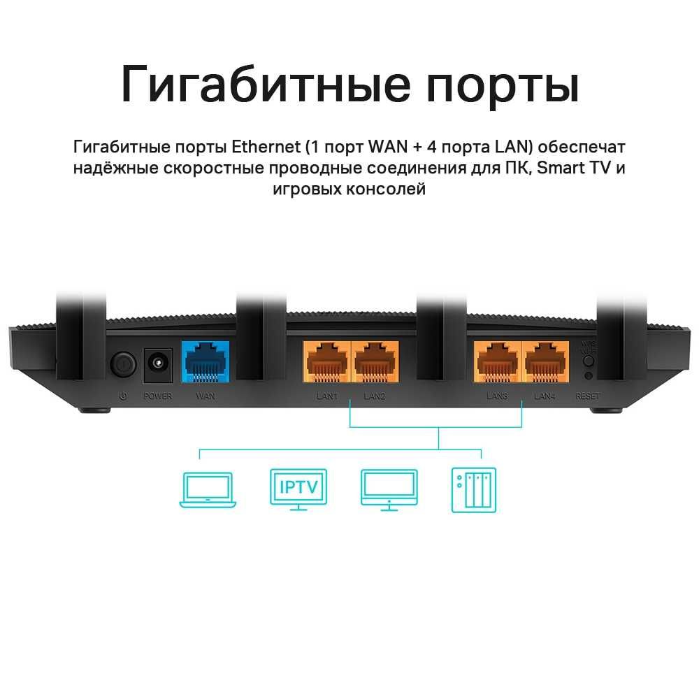 Archer C80 Двухдиапазонный гигабитный роутер Wi‑Fi AC1900 Wi-Fi6