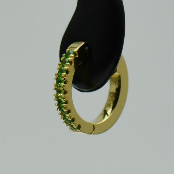 Cercei din aur galben cu granate cod 2171