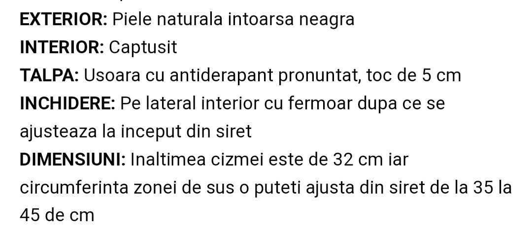 Cizme piele întoarsă