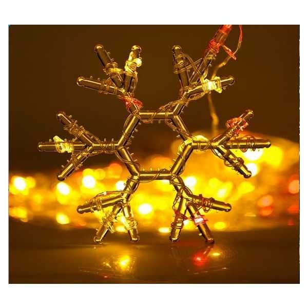 Декоративна коледна LED завеса Mercado Trade, 12 фигурки, 198 крушки