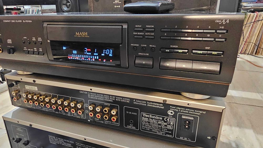 Cd player Technics SL-PS740 Class AA cu vumetru telecomanda video test
