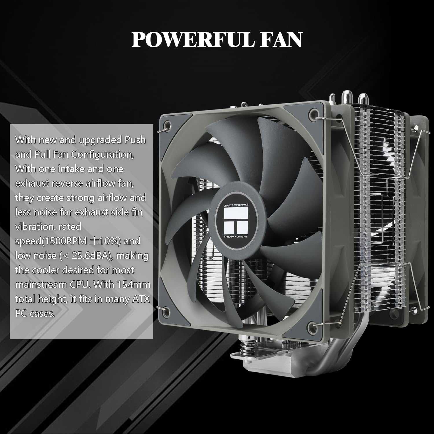 Cooler ProcesorCPU Aer Thermalright AssassinSpirit 120V2Plus,AMD Intel