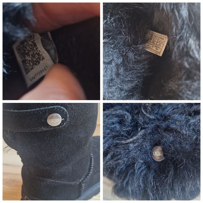 Ugg Valentina, originale, cu swarovski, 37, negre