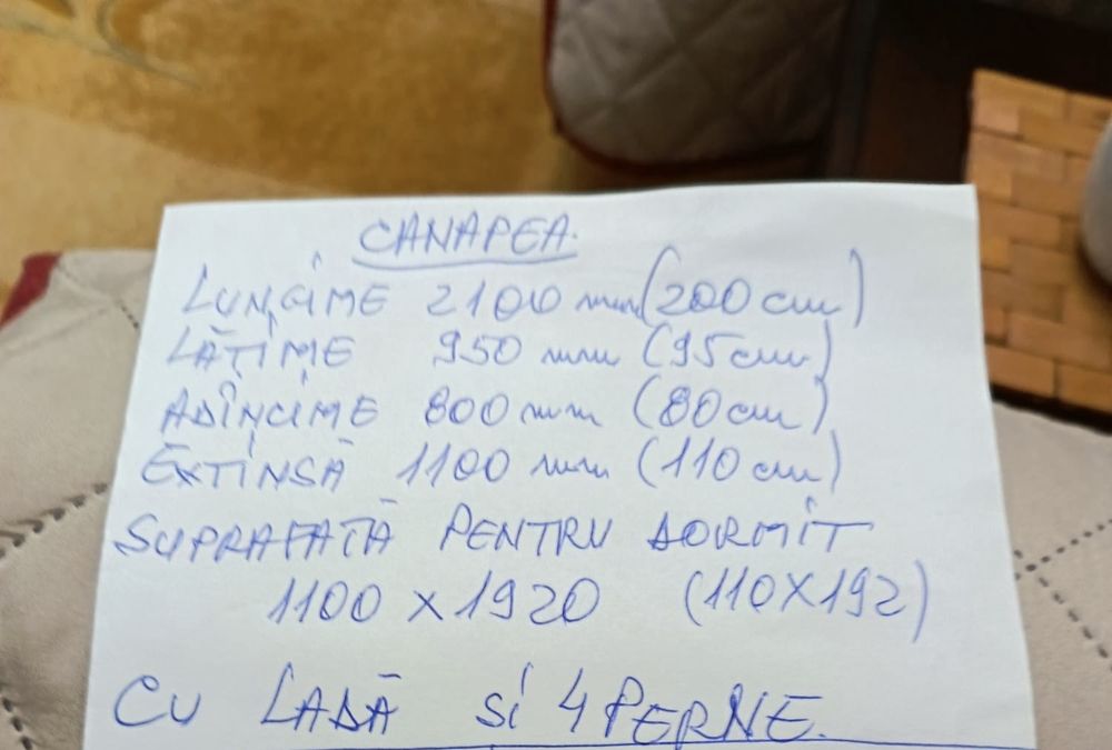 Canapea in stare foarte buna