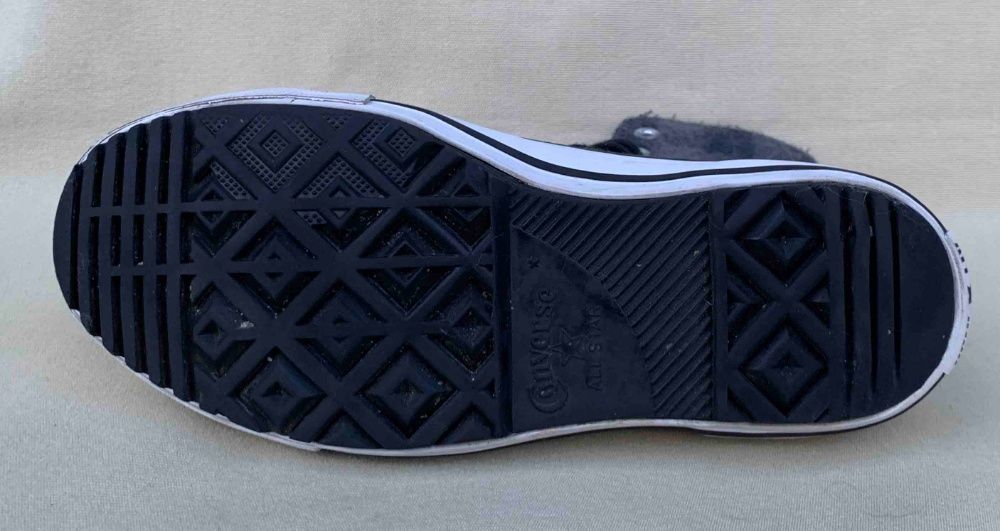 Superbi Bascheti Converse Woolrich Fashion Gri Lana Original Nr.36 USA