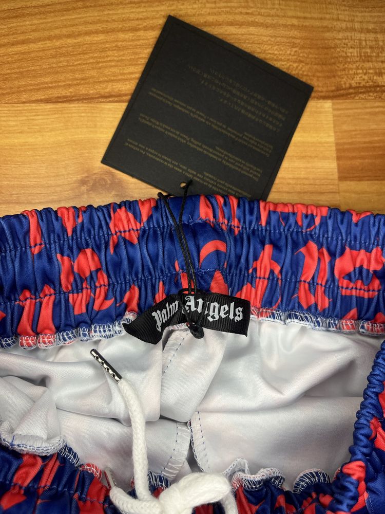 Pantaloni Palm Angels Rosu cu Albastru