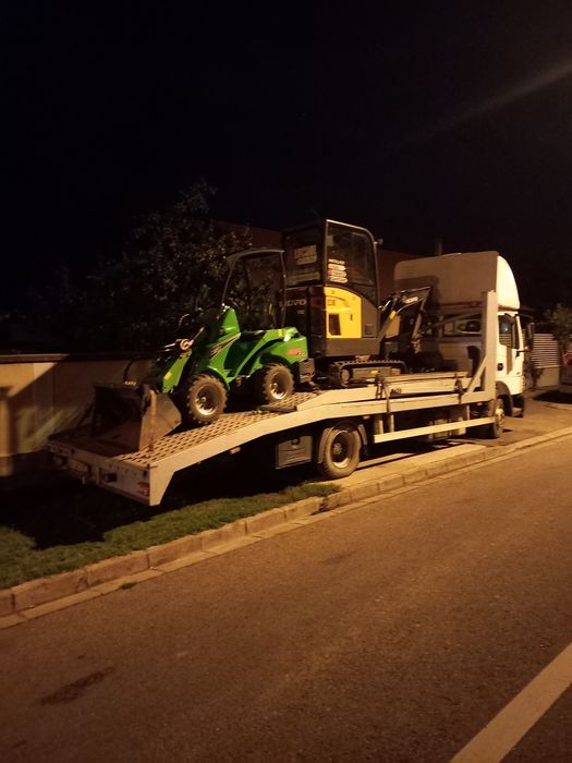 Tractari auto, Transport utilaje