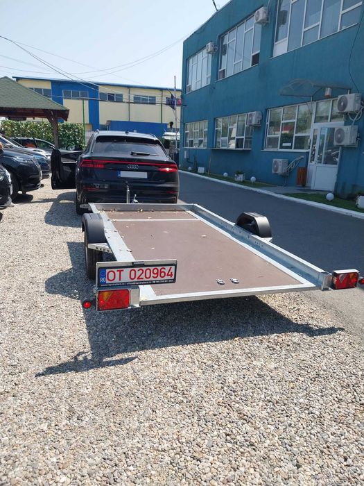 Remorcă basculabilă REPO 750kg – Nouă, Moto/ATV, Carte RAR + Nr. roșu
