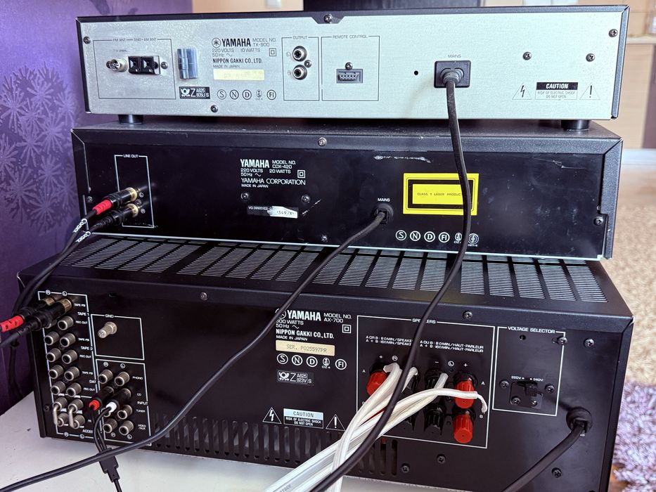 Boxe  Canton, amplificator cd si tuner yamaha