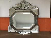 oglinda traditionala argintie 110/80 cm