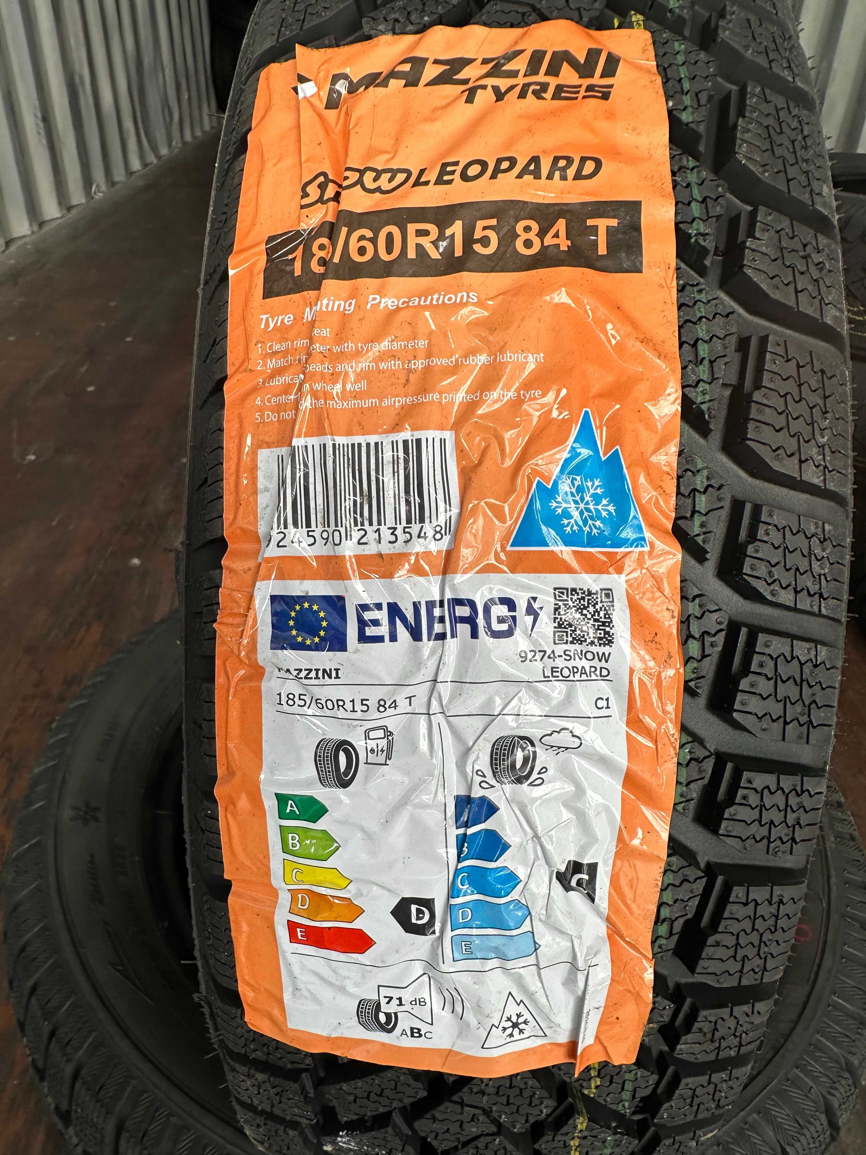 Нови Зимни Гуми Mazzini Snowleopard 185/60R15 84T Нов Dot