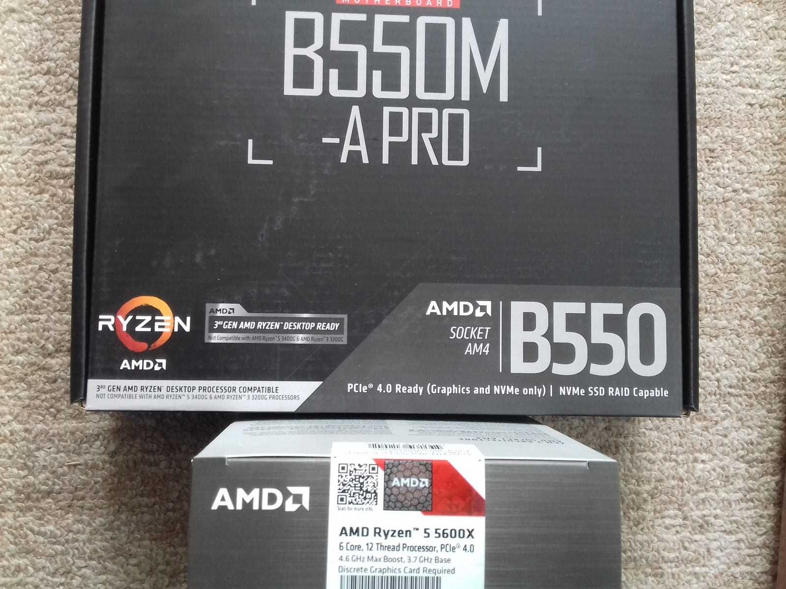 kit gaming Ryzen 5 5600X, MSI B550M-A PRO , 16 sau 32 RAM DDR4