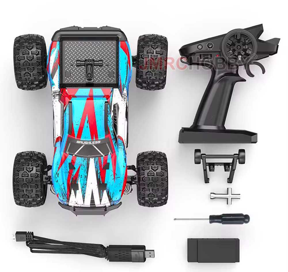 Mini Monster MJX 16208 1:16, brushless, 70км\ч, Синьо