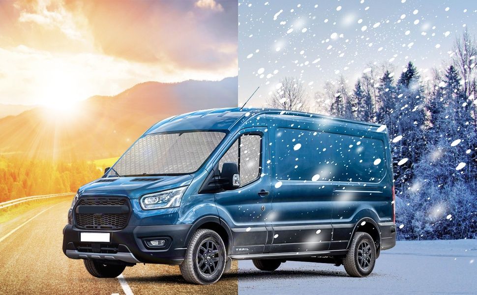 5 слойни термо сенници / щори за кабината за Ford Transit 2012-2022