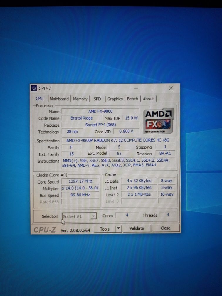 Acer a515-41g AMD FX-9800
