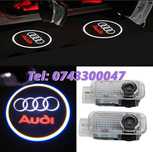 Set Lampi Led Holograme Proiectoare Logo Portiera Audi A3 A4 A5 A6 Q3