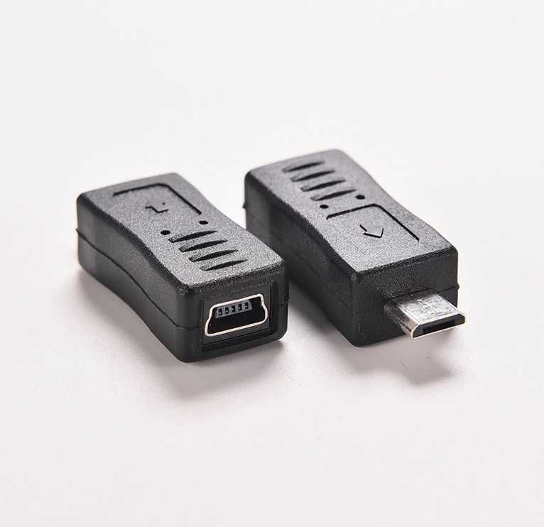 Adaptor mini USB (female) la micro USB / Type C (male)