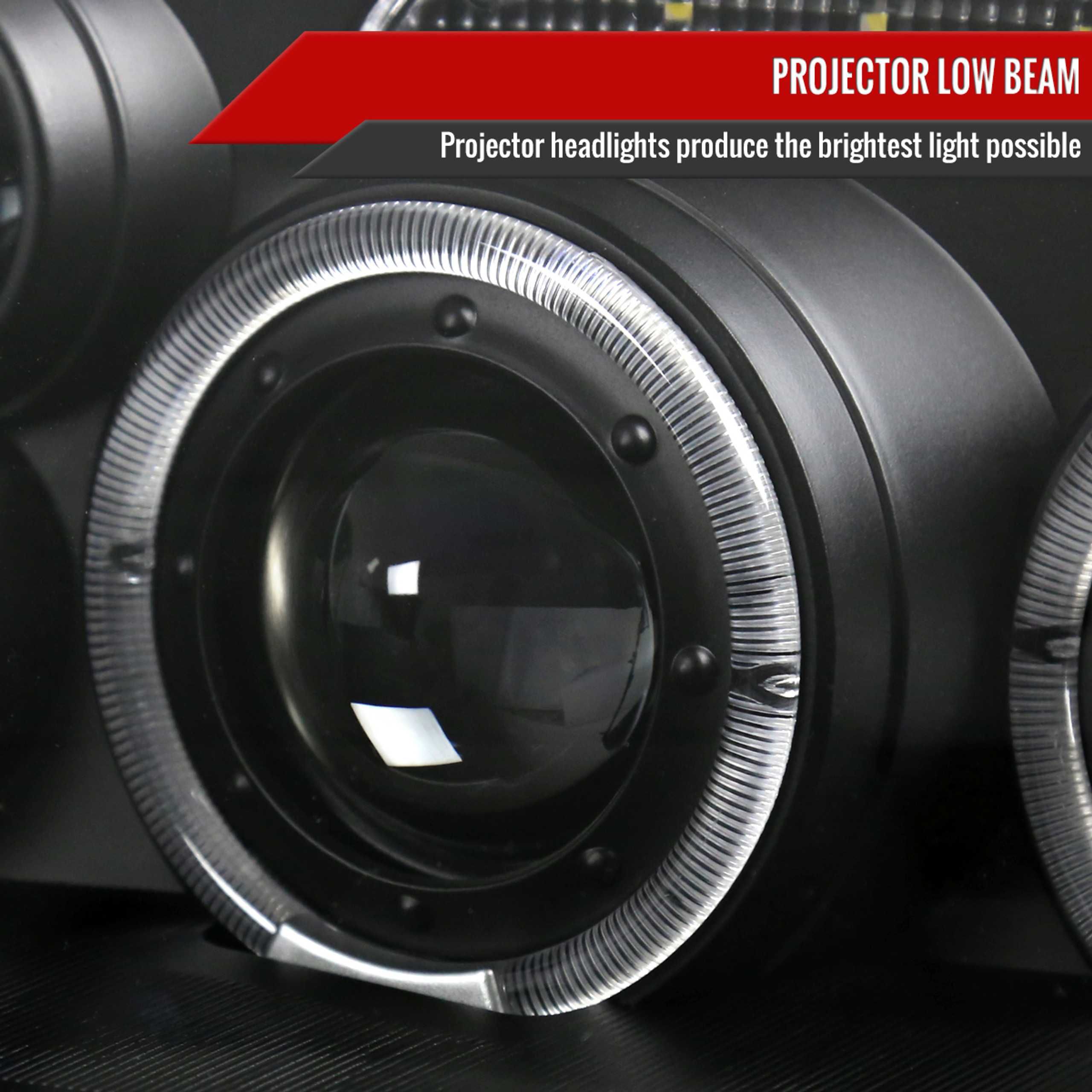 Фарове VW Бора Лед Тунинг нови тъмни Bora Led angle eyes Черни