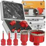 Set carote diamantate piatra gresie faianta beton 6-68mm M14 (M22595)