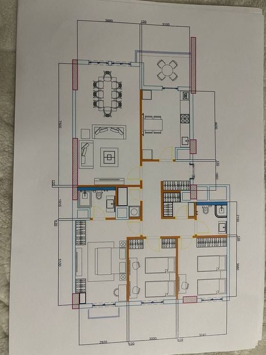 Ташкент Сити Gardens Residents 4х-комнатная 125квм