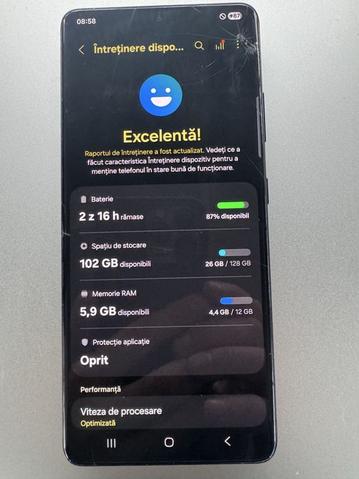 Samsung Galaxy S21 Ultra 5 G 12 GB Ram fisurat nu afecteza Dual sim