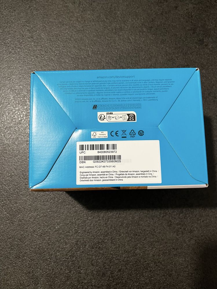 Boxa Amazon Alexa EchoDot 5th Generation Albastra Sigilata