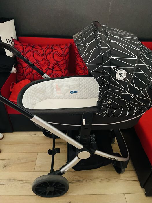 Комбинирана количка Lorelli - Ramona 3в1, Silver Stripe