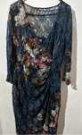 Rochie imprimeu floral albastra