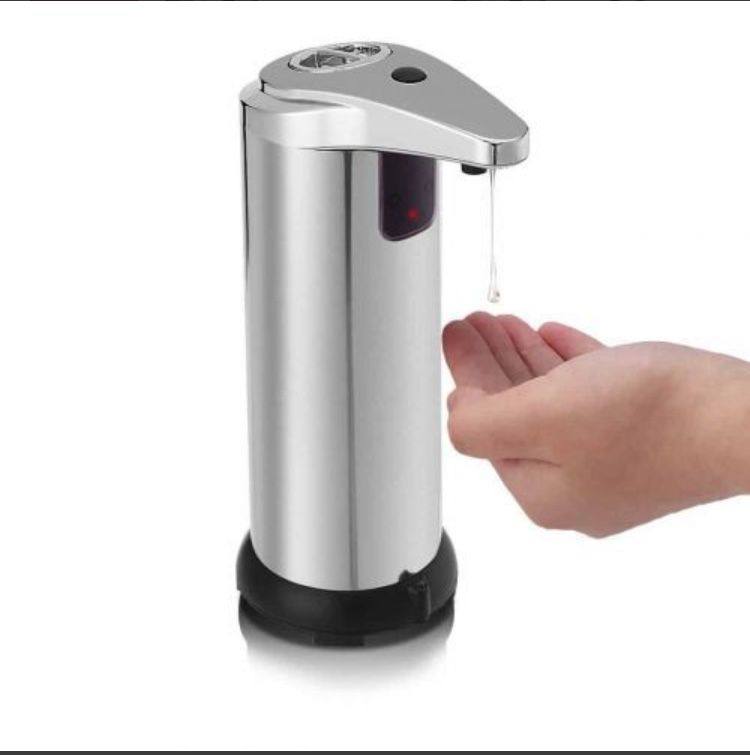 Dozatorare din inox pentru sapun lichid, cu senzor infrarosu